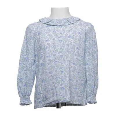 Blouse (Blue, White, Green) from Trotters London Cotton