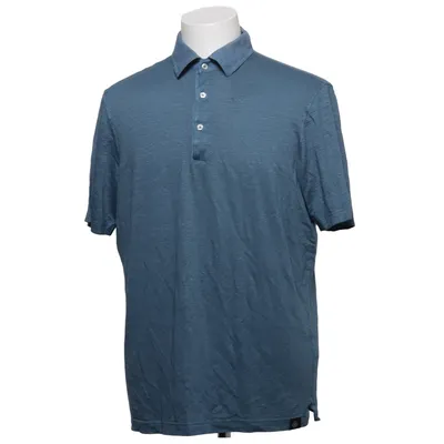 Poloshirt (Blauw) van Gran Sasso Elastaan, Linnen