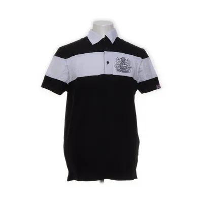 Polo shirt (Black, White) from Aquascutum Cotton, Elastane