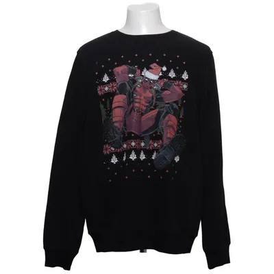 Weihnachtspullover (Schwarz) von Marvel Bio-Baumwolle, Recyceltes Polyester