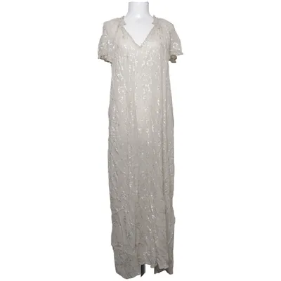 Maxikjole (Beige, Sølv) fra Leveté Room Elastan, Viscose