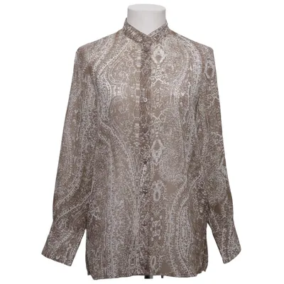 Blouse (Bruin, Wit) van Atelier GS Polyester