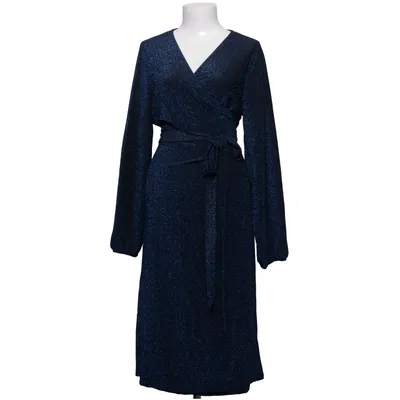 Wikkeljurk (Blauw) van Happy Holly Elastaan, Metallvezel, Polyamide