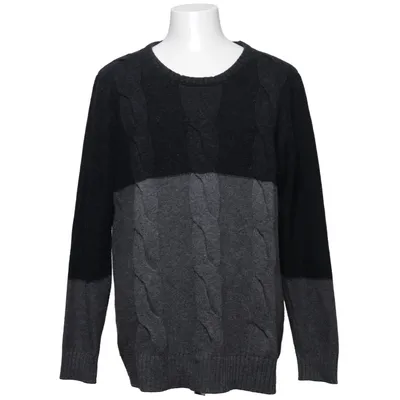 Sweater (Gray, Black) from Emilio Denim Cotton, Polyamide, Wool