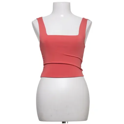 Crop top (Red) from Amisu Elastane, Polyester