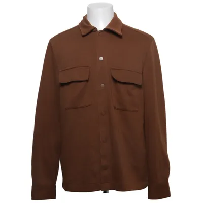 Skjortejakke (Brun) fra H&M Man Bomuld, Polyester, Viscose