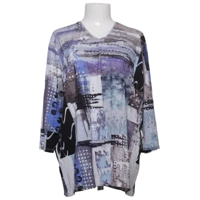 Haut (Bleu, Noir, Blanc) de Gabriella K. Élasthane, Viscose