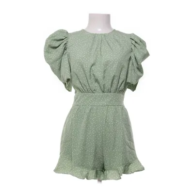 Jurk (Groen, Wit) van Loavies Polyester, Elastaan