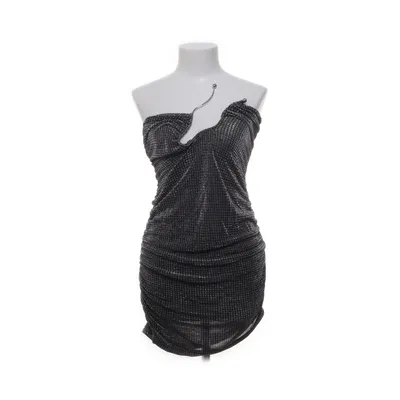 Cocktailklänning (Svart, Silverfärgad) från Shein Polyamid, Polyuretan