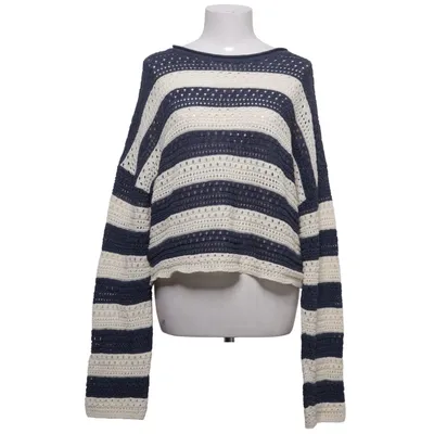 Sweater (Blue, White) from Pull & Bear Cotton, Polyester