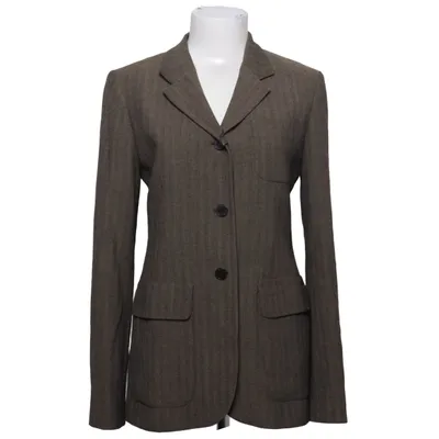 Blazer (Brown) from Massimo Dutti Woman Viscose, Wool
