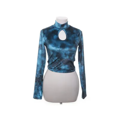 Crop top (Blå, Flerfärgad) från FB Sister Elastan, Polyester