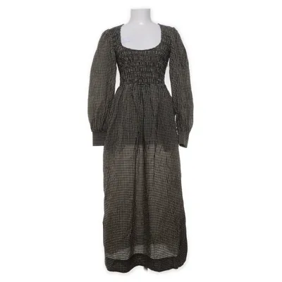 Långklänning (Svart, Beige) från Ganni Ekologisk bomull, Polyamid, Återvunnen polyester
