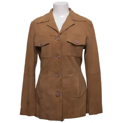Leather jacket (Brown) from Mauritius Leather, Polyester