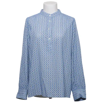 Blus (Blå, Vit) från Arket Polyester, Bomull