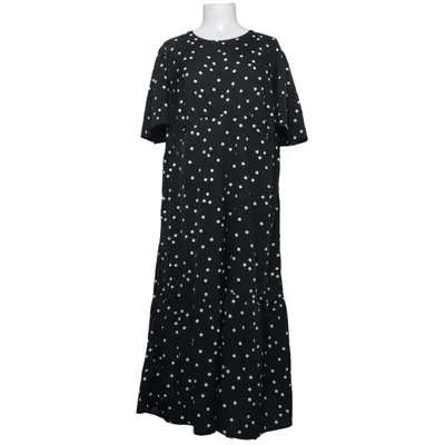 Långklänning (Svart, Vit) från New Look Curves Polyester