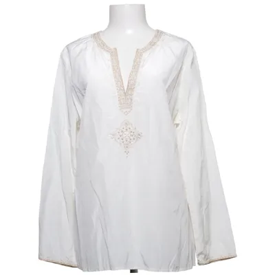 Tunique (Blanc) de Public Coton, Soie