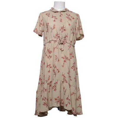 Jurk (Beige, Bruin) van Meisïe Polyester, Viscose