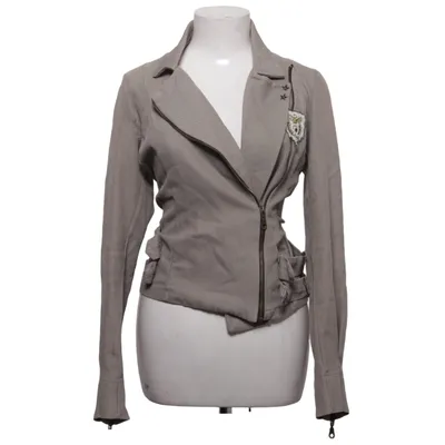Veste de motard (Beige) de Siste's Coton, Élasthane, Polyester, Viscose
