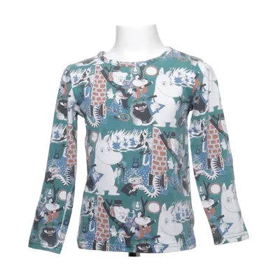 T-shirt à manches longues (Vert, Multicolore) de Moomin by Martinex Coton, Élasthane