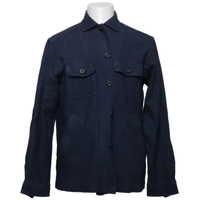 Surchemise (Bleu) de Eton Cachemire, Coton, Laine