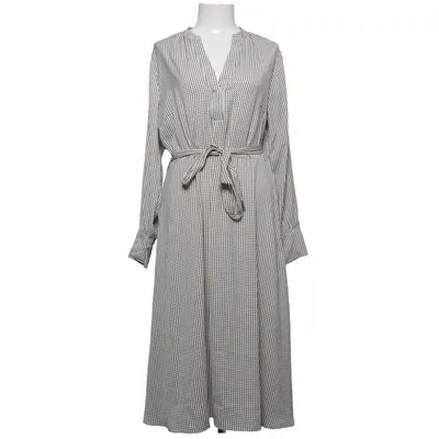 Maxi jurk (Wit, Zwart) van H&M Modern Classic Polyester