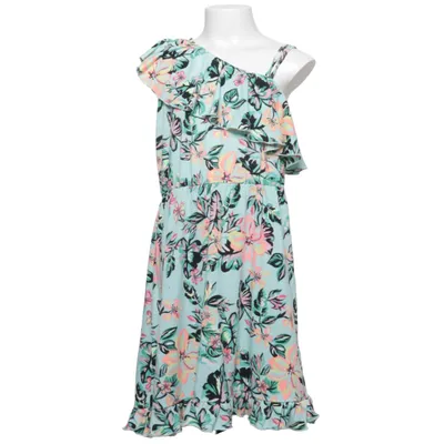 Klänning (Blå, Flerfärgad) från Lindex Kids Elastan, Polyester