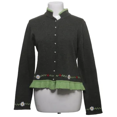 Cardigan (Green, Multicolored) from Alphorn Acrylic, Wool