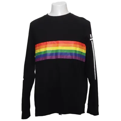 Långärmad t-shirt (Svart, Flerfärgad) från H&M Bomull