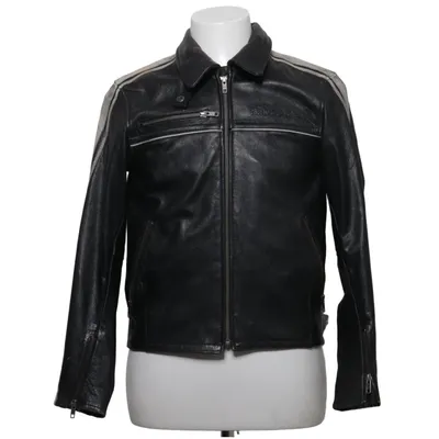 Motorcycle jacket (Black, Gray) from Halvarssons Leather, Polyester