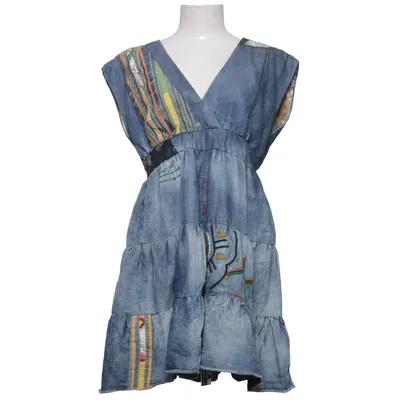 Dress (Blue, Multicolored) from Desigual Cotton, Polyester
