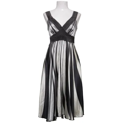 Robe (Noir, Blanc) de VILA Élasthane, Polyester