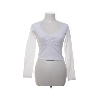 Long sleeve T-shirt (White) from Brandy Melville Cotton, Elastane