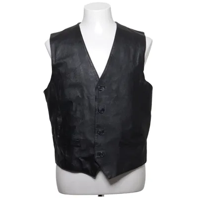 Läderväst (Svart) från Conwell Acetat, Skinn, Polyamid