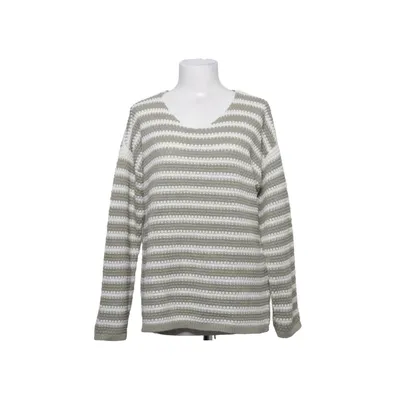 Sweater (Green, White) from Lea H. Acrylic, Cotton
