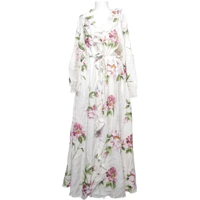 Omlottklänning (Vit, Flerfärgad) från Lindex Polyamid, Viskos