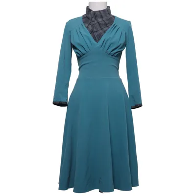 Jurk (Blauw) van Miss Candyfloss Elastaan, Polyester, Viscose