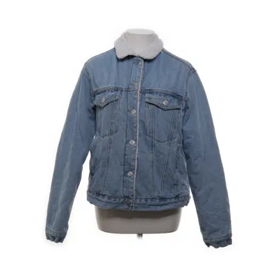 Fodrad jeansjacka (Blå, Beige) från Bik Bok Bomull