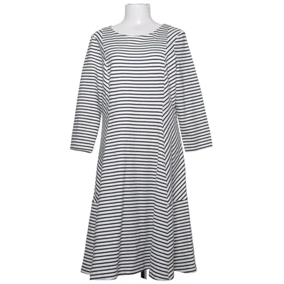 Robe (Noir, Blanc) de Lands' End Élasthane, Polyester, Viscose