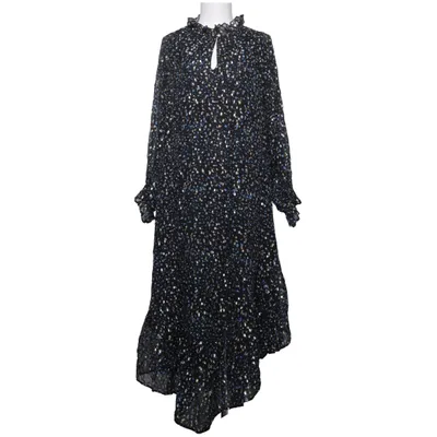Jurk (Zwart, Blauw, Meerkleurig) van Stella Nova Polyester, Zijde, Viscose