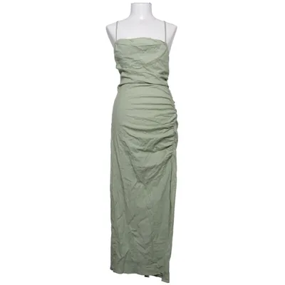 Robe longue (Vert) de Zara Élasthane, Lin, Viscose