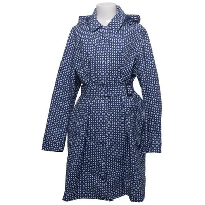 Regnfrakke (Blå, Hvid) fra Lands' End Polyester