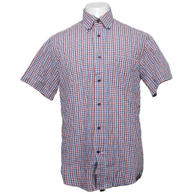 Korte mouwen shirt (Rood, Blauw, Wit) van Long Island Katoen, Polyester