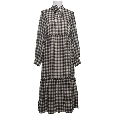 Robe longue (Noir, Blanc) de Senso Polyester, Viscose