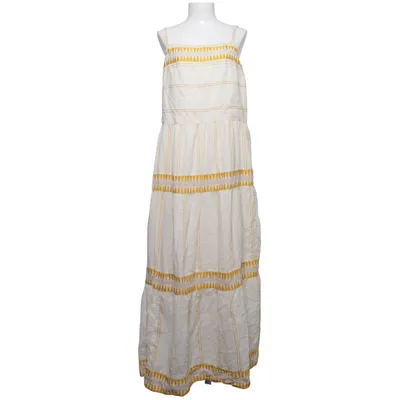Maxi dress (White, Yellow) from L.O.G.G by H&M Cotton, Viscose