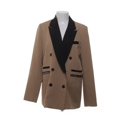 Kavaj (Beige, Svart) från Forever 21 Elastan, Polyester