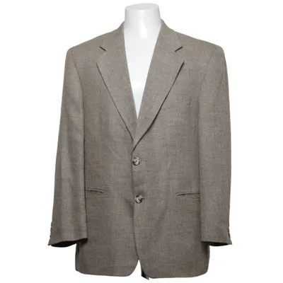 Blazer (Beige) fra Mario Barutti Silke, Viscose, Uld