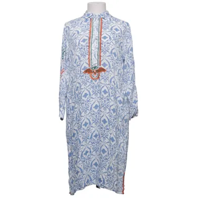 Jurk (Blauw, Wit, Meerkleurig) van Place du Soleil Viscose