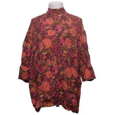 Blouse (Lila, Oranje, Meerkleurig) van Zara Woman Studio Zijde