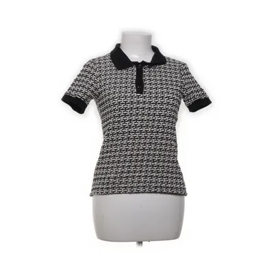 Polo shirt (Black, White) from Promod Acrylic, Cotton, Viscose